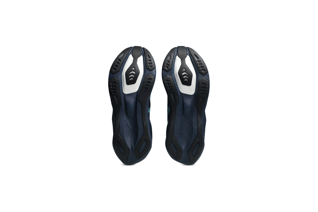 LANÇAMENTO - Tênis de Corrida Asics Novablast 6 - Preto / Azul - Masculino