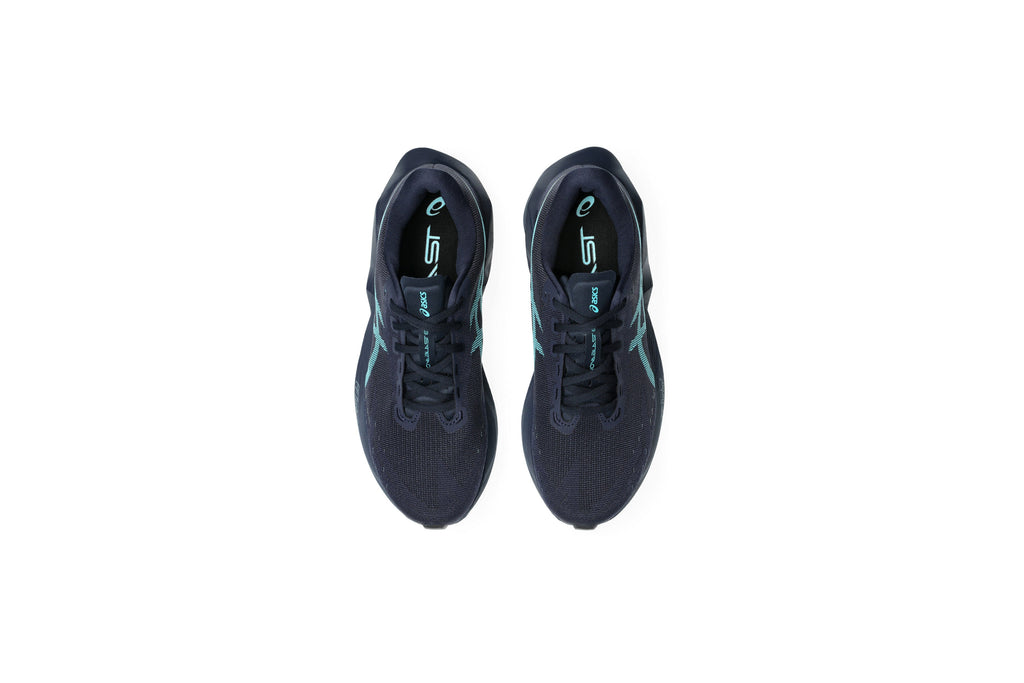 LANÇAMENTO - Tênis de Corrida Asics Novablast 6 - Preto / Azul - Masculino