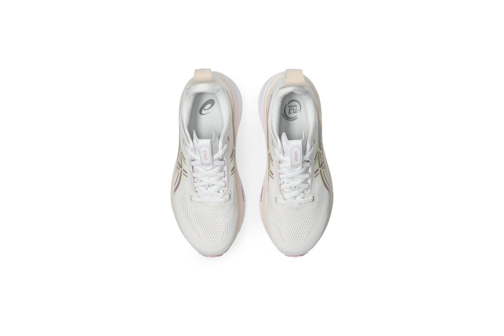 LANÇAMENTO - Tênis de Corrida Asics Gel-Kayano 33 - Branco / Lilás - Feminino