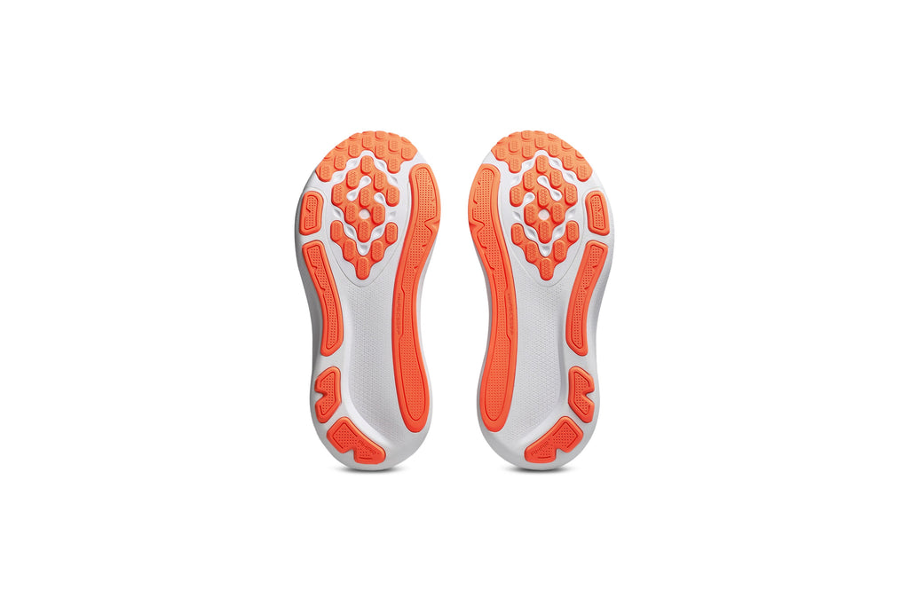LANÇAMENTO - Tênis de Corrida Asics Gel-Kayano 33 - Bege / Laranja / Branco - Feminino