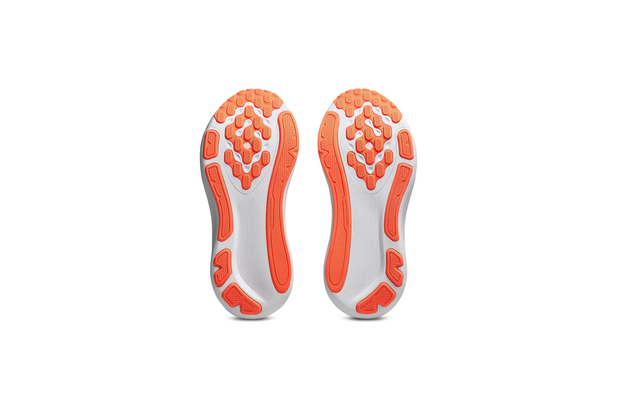 LANÇAMENTO - Tênis de Corrida Asics Gel-Kayano 33 - Bege / Laranja / Branco - Feminino