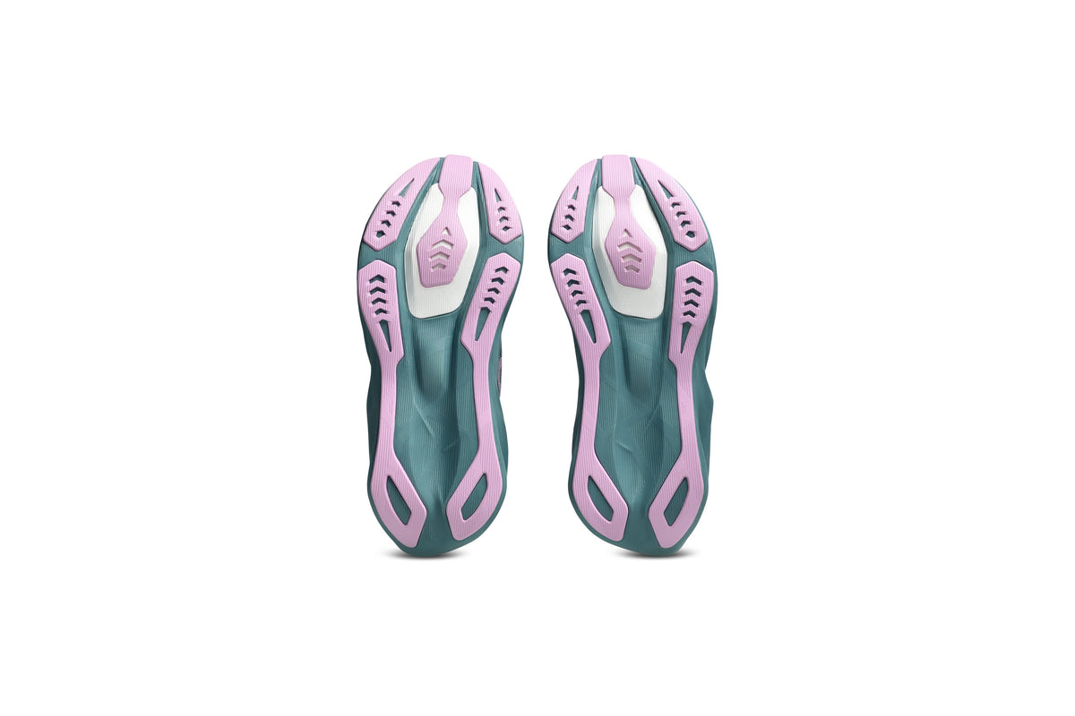LANÇAMENTO - Tênis de Corrida Asics Novablast 6 - Azul / Roxo - Feminino