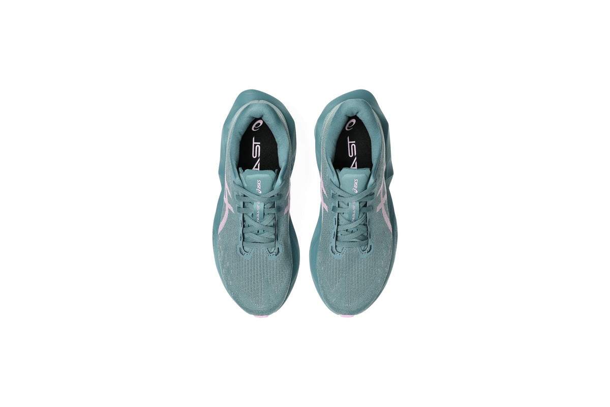 LANÇAMENTO - Tênis de Corrida Asics Novablast 6 - Azul / Roxo - Feminino