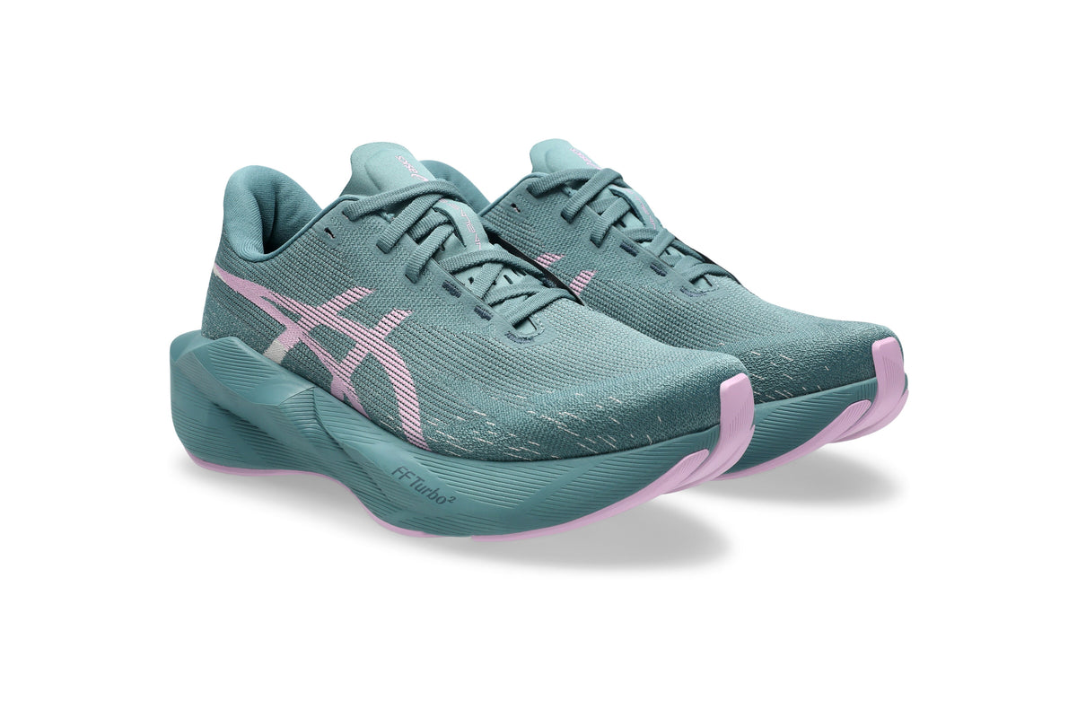 LANÇAMENTO - Tênis de Corrida Asics Novablast 6 - Azul / Roxo - Feminino