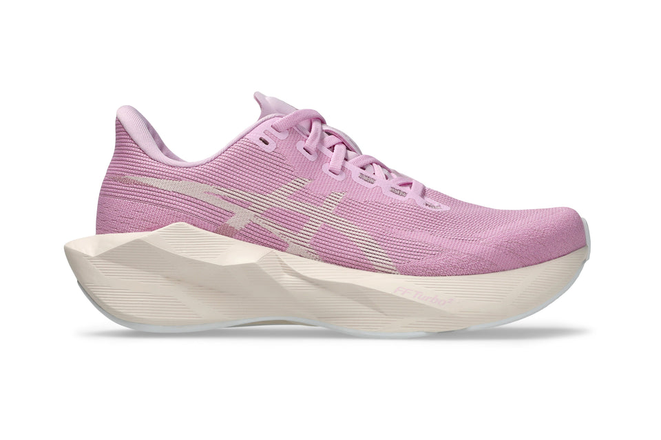 LANÇAMENTO - Tênis de Corrida Asics Novablast 6 - Rosa / Bege - Feminino