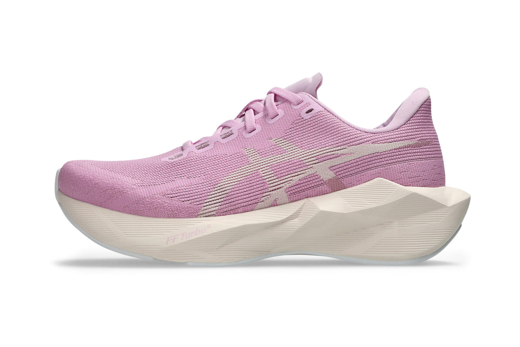 LANÇAMENTO - Tênis de Corrida Asics Novablast 6 - Rosa / Bege - Feminino