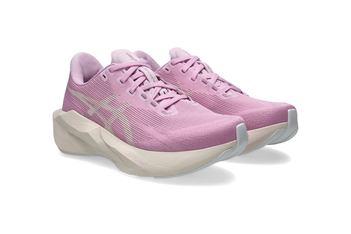 LANÇAMENTO - Tênis de Corrida Asics Novablast 6 - Rosa / Bege - Feminino