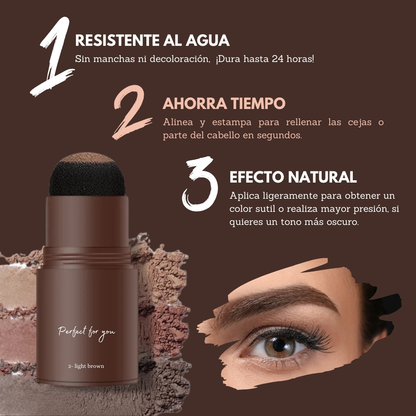 Polvo de Cejas 3 en 1 MYHO™ – Sella, Perfila y Contornea en Segundos