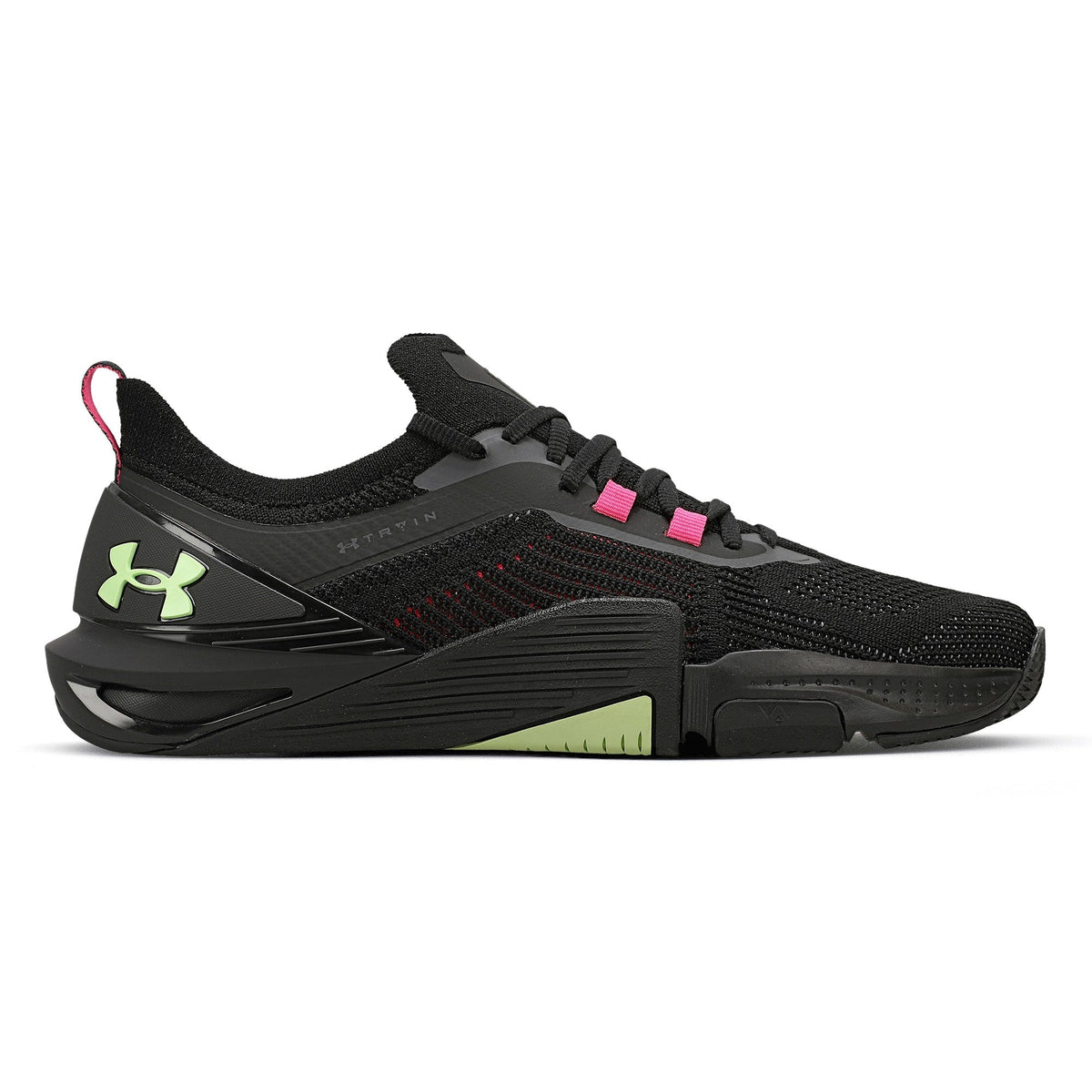 LANÇAMENTO - Tênis de Cross/Treino Under Armour Tribase Cross 2 SE - Preto / Verde / Rosa - Unissex