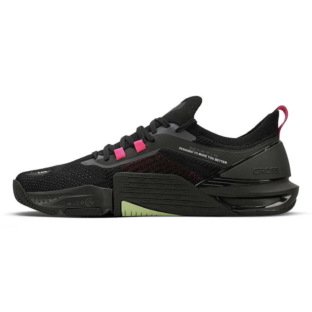 LANÇAMENTO - Tênis de Cross/Treino Under Armour Tribase Cross 2 SE - Preto / Verde / Rosa - Unissex