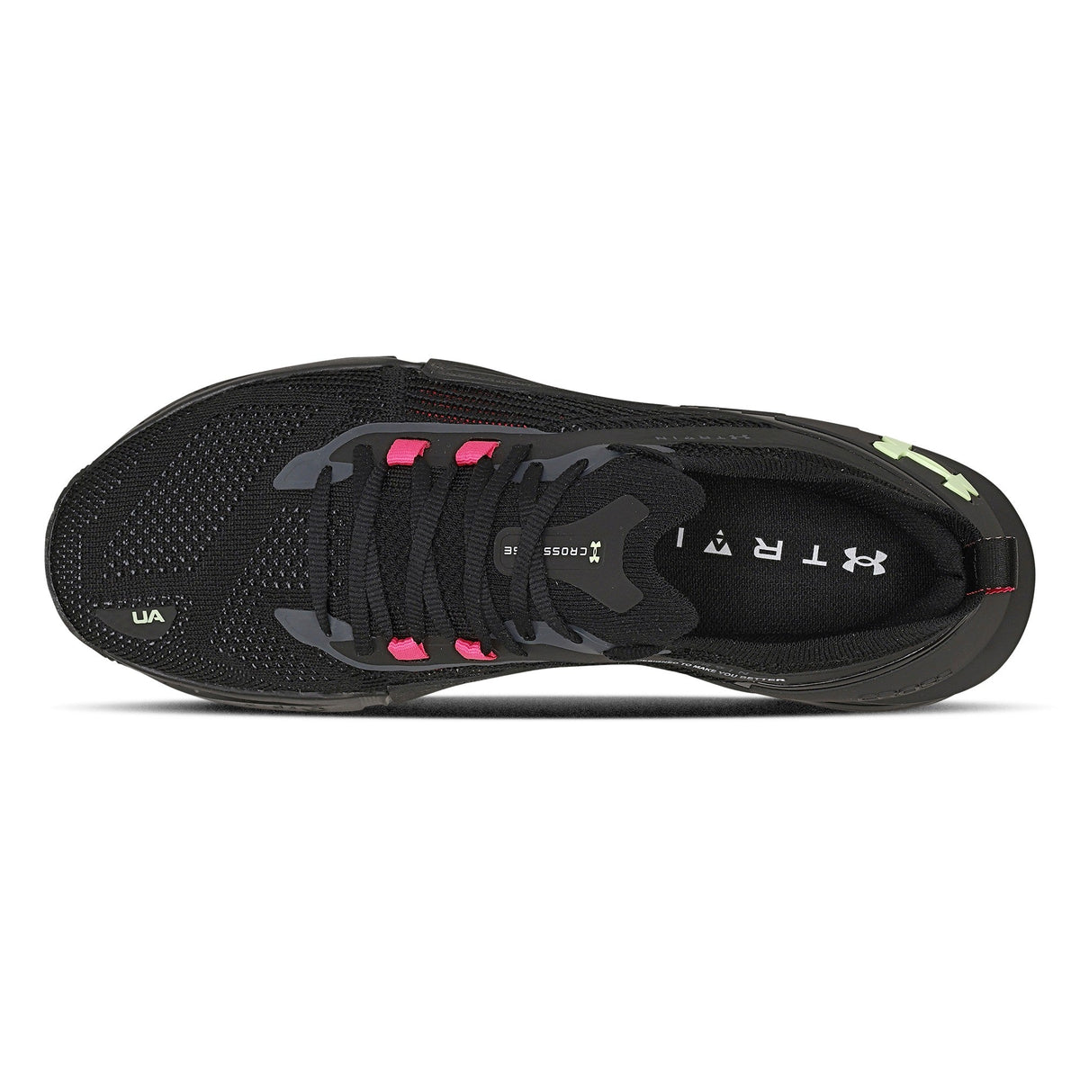 LANÇAMENTO - Tênis de Cross/Treino Under Armour Tribase Cross 2 SE - Preto / Verde / Rosa - Unissex