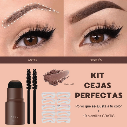 Polvo de Cejas 3 en 1 MYHO™ – Sella, Perfila y Contornea en Segundos