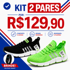New Tênis Run - Respirável e Ultra Resistente (COMPRE 1 LEVE 2)