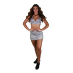 Shorts Saia Everlast Every Day - Prata / Lima- Feminino