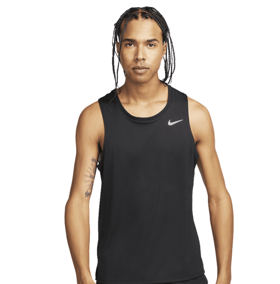 Regata Nike  Miler Tank Dri-Fit - Preto - Masculino