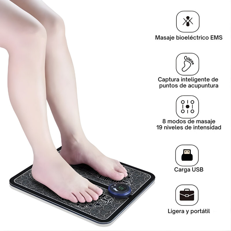 Masajeador de pies EMS - Relájate. Recarga energías. Revitaliza tus pies.