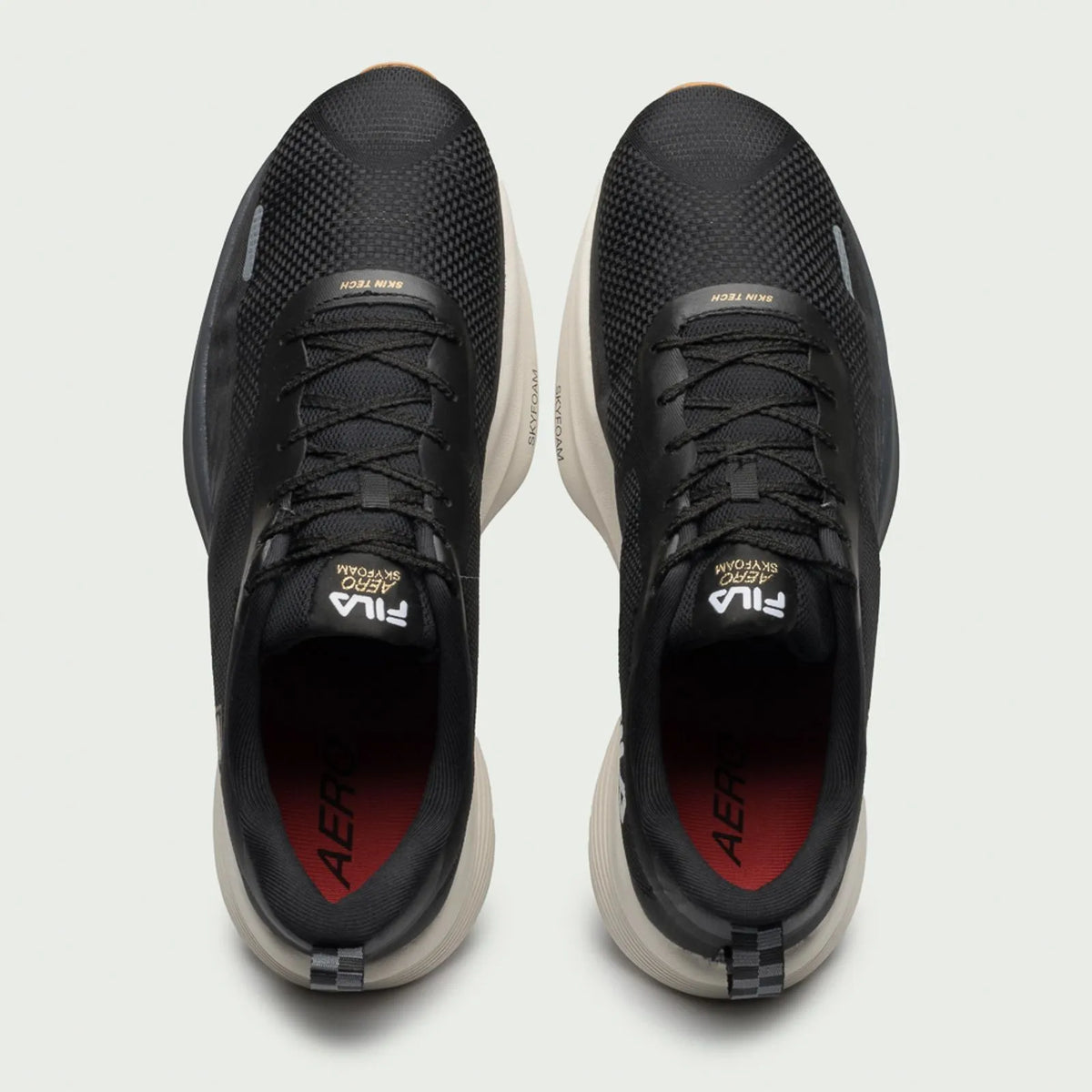 LANÇAMENTO - Tênis de Corrida/Hyrox Fila Aero Skyfoam - Preto / Branco - Unissex