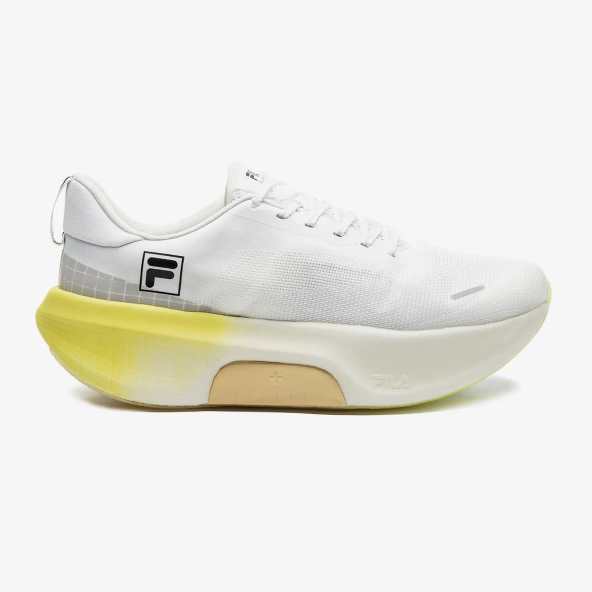 LANÇAMENTO - Tênis de Corrida/Hyrox Fila Speedrocker Skyfoam - Branco / Amarelo - Unissex