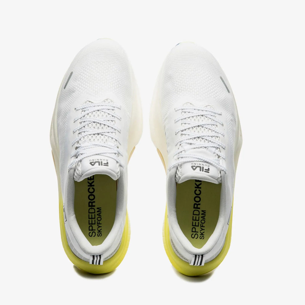 LANÇAMENTO - Tênis de Corrida/Hyrox Fila Speedrocker Skyfoam - Branco / Amarelo - Unissex