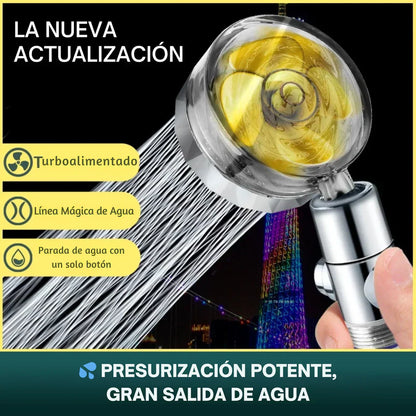 TurboShower™ 360° – Cabezal de Ducha de Alta Presión y Ahorro de Agua