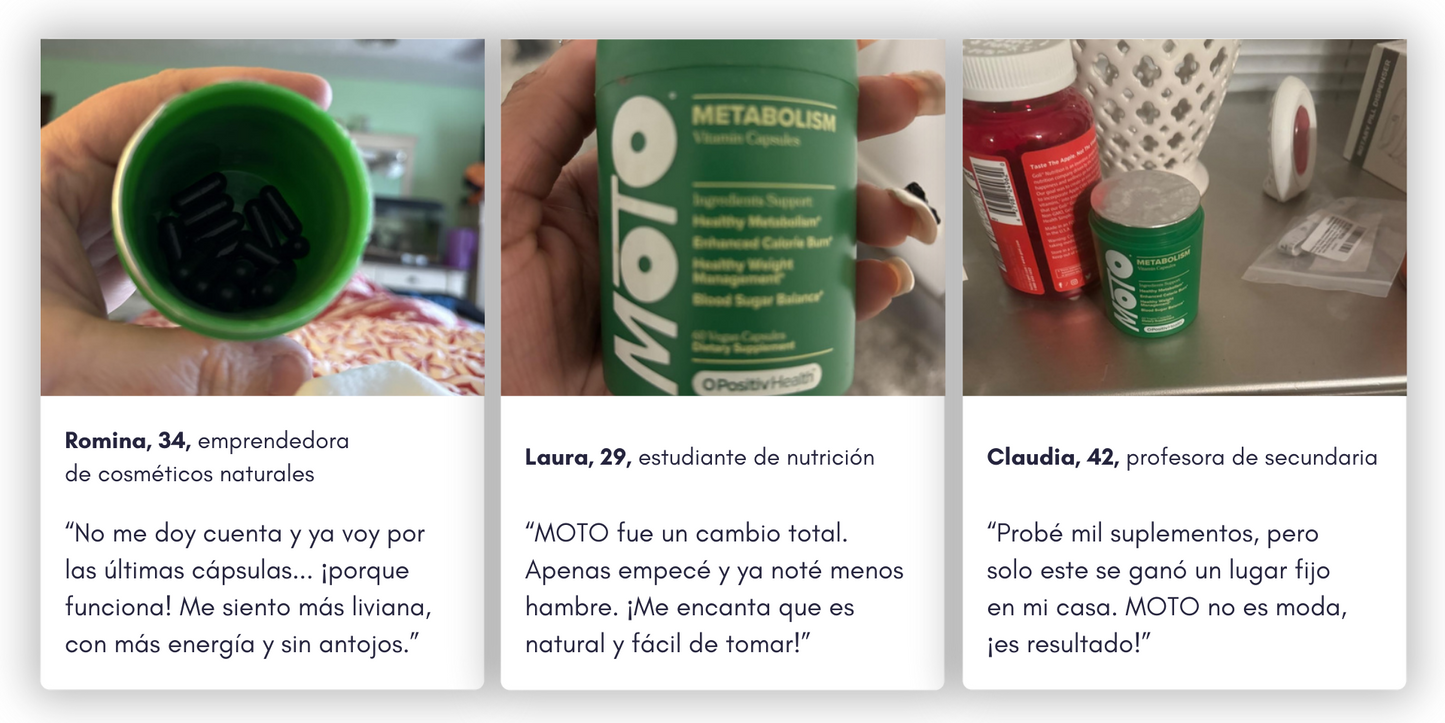 MOTO – Suplemento Natural para Acelerar el Metabolismo