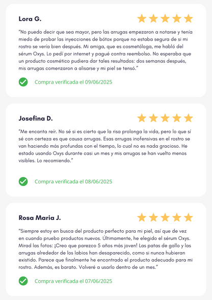 Oxys Crema Antiedad Reafirmante y Alisadora