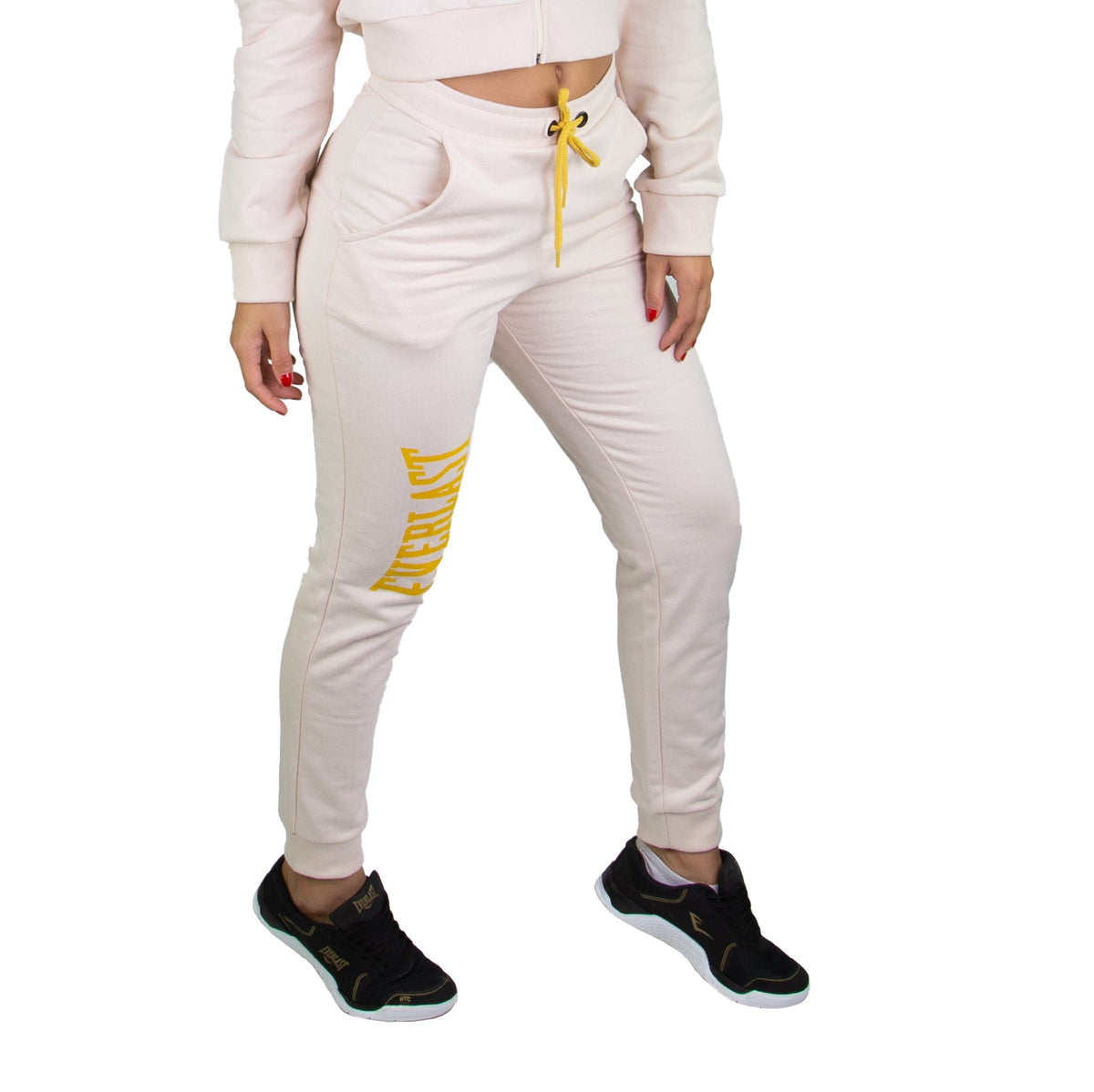 Calça Moletom Everlast - Bege / Amarelo - Feminino