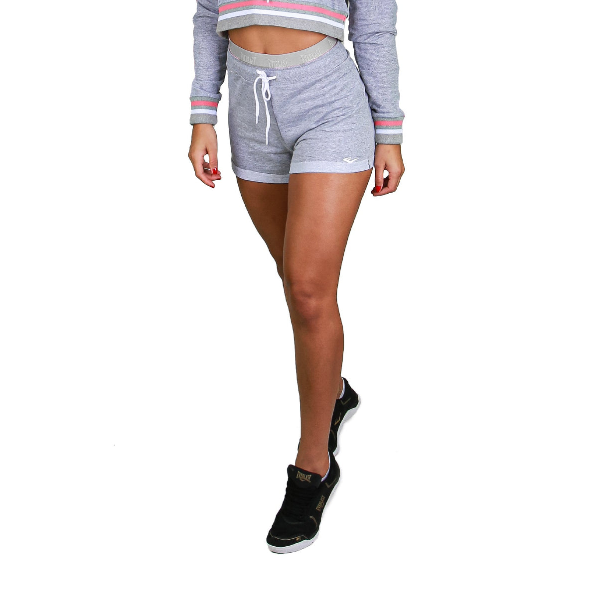 Shorts Everlast Moletom - Cinza - Feminino