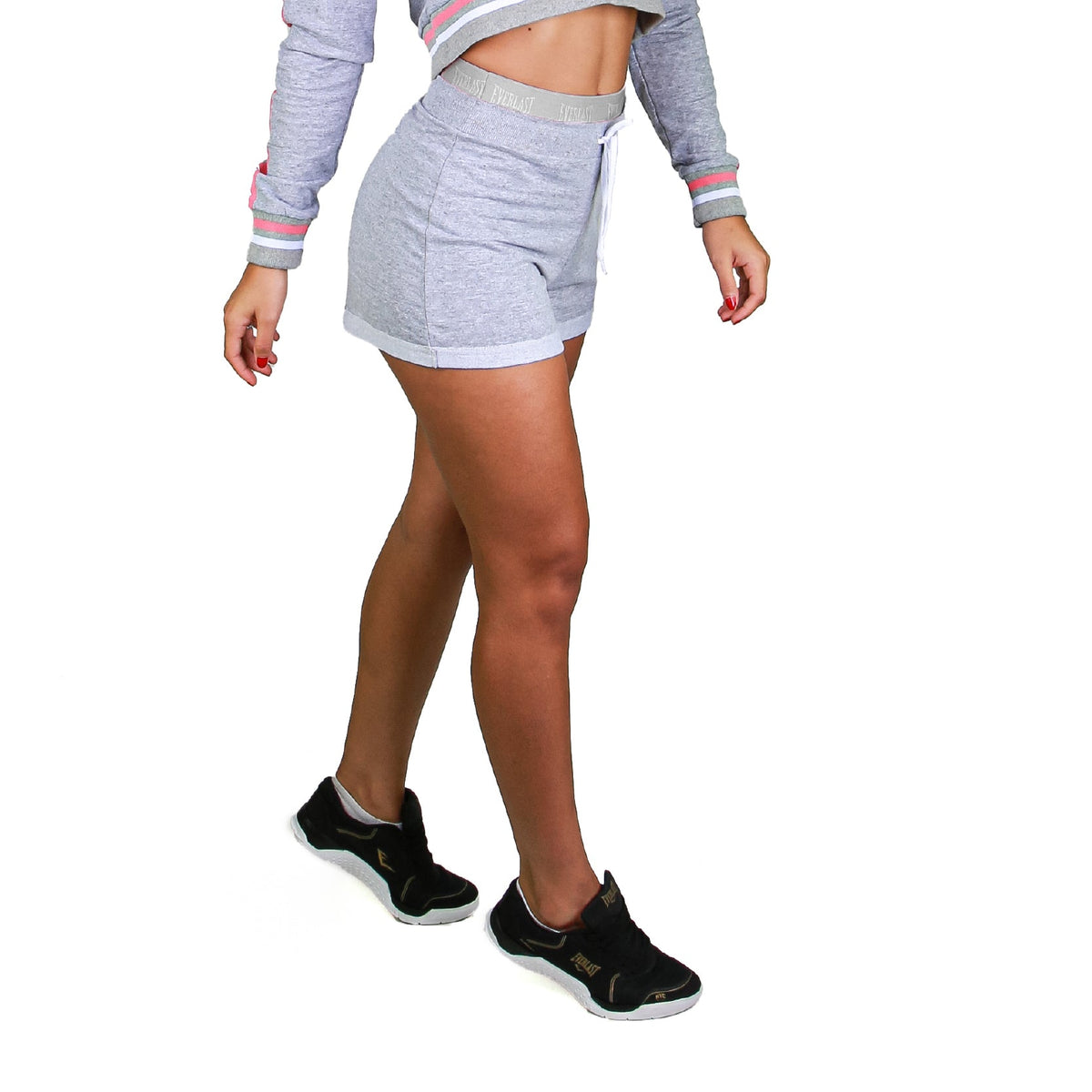 Shorts Everlast Moletom - Cinza - Feminino